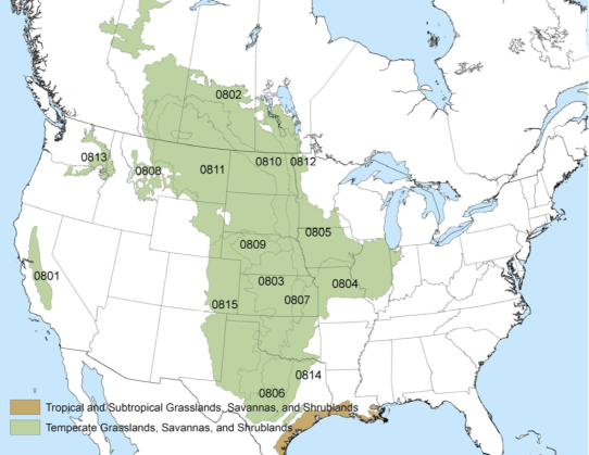 Image result for north american prairie map